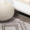 JONATHAN Y Diamond Tribal Medallion Indoor Outdoor Runner Rug 2X8 Black/Ivory, Marokko for Backyard, Patio, Porch, Easy-Cleaning, High Traffic, Pet-Friendly, Non-Shedding (SMB127F-28)(Beige/Brown)
