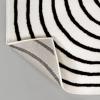 JONATHAN Y Freya High-Low Arch Stripe Monotone Black/White 8×10 Indoor Area Rug, Modern Scandinavian Non-Shedding,Stain Resistant,Easy Cleaning for Bedroom, Living Room, Kitchen (SCN106B-8)(Black/White)