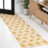 JONATHAN Y Geometric Bold Gingham Indoor Outdoor Area Rug 8X10 Green/Cream, Darcy Traditional for Backyard, Patio, Porch, Easy-Cleaning, High Traffic, Pet-Friendly, Non-Shedding (TSN201E-8)(Yellow/Cream)