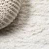 JONATHAN Y Groovy Solid Shag Light Beige Runner Rug, 2×8, Transitional, Contemporary, Easy-Cleaning for Living Room, Bedroom, Kitchen, Pet Friendly, Non-Shedding (CLD100D-28)(Ivory)