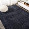 JONATHAN Y Groovy Solid Shag Light Beige Runner Rug, 2×8, Transitional, Contemporary, Easy-Cleaning for Living Room, Bedroom, Kitchen, Pet Friendly, Non-Shedding (CLD100D-28)(Dark Navy)