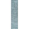 JONATHAN Y Groovy Solid Shag Light Beige Runner Rug, 2×8, Transitional, Contemporary, Easy-Cleaning for Living Room, Bedroom, Kitchen, Pet Friendly, Non-Shedding (CLD100D-28)(Turquoise)