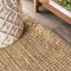 JONATHAN Y Handwoven Jute Fringe Natural Indoor Area Rug, 8×10, Pata, Bohemian, Rustic, Cottage, Easy-Cleaning for Living Room, Bedroom, Kitchen, Non-Shedding (NRF103A-8)(Natural)