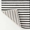 JONATHAN Y High-Low Arch Stripe Two-Tone Navy/Cream 8×10 Indoor/Outdoor Area Rug, Anders MidCentury Modern, for Patio, Backyard, Living Room, Bedroom, Office, Hose-Washable (SCN107A-8)(Black/White)