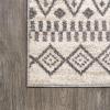 JONATHAN Y Ifrane Berber Stripe Gray/Cream Runner Rug, 2×8, Geometric, Bohemian, Casual, Easy-Cleaning for Living Room, Bedroom, Kitchen, Pet Friendly, Non-Shedding (MOH301B-28)(Cream/Gray)