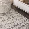 JONATHAN Y Izil Moroccan Beni Souk Gray/Cream Runner Rug, 2×8, Bohemian, Scandinavian, Easy-Cleaning for Living Room, Bedroom, Kitchen, Pet Friendly, Non-Shedding (MOH209B-28)(Cream/Gray)