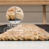 JONATHAN Y Jayden Woven Jute Stripe Natural/Brown Runner Rug, 2×8, Rustic, Farmhouse, Traditional, Lodge, Easy-Cleaning for Living Room, Bedroom, Kitchen, Non-Shedding (NRF202A-28)(Natural/Black)