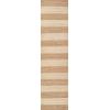 JONATHAN Y Jayden Woven Jute Stripe Natural/Brown Runner Rug, 2×8, Rustic, Farmhouse, Traditional, Lodge, Easy-Cleaning for Living Room, Bedroom, Kitchen, Non-Shedding (NRF202A-28)(Natural/Bleach)