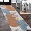 JONATHAN Y Machine Washable Cream/Multi Indoor Area Rug 8X10 ft, Slinger Modern Contemporary Collage for Living Room, Bedroom, Kitchen, Office, Easy-Cleaning, Pet-Friendly, Non-Shedding WSH306A-8(Slinger Cream/Multi)