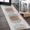 JONATHAN Y Machine Washable Cream/Multi Indoor Area Rug 8X10 ft, Slinger Modern Contemporary Collage for Living Room, Bedroom, Kitchen, Office, Easy-Cleaning, Pet-Friendly, Non-Shedding WSH306A-8(Cream/Terra)