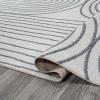 JONATHAN Y Machine Washable Indoor Area Rug 8X10 Dark Gray/Cream, Shutter Minimalist Striped Plaid for Living Room, Bedroom, Kitchen, Office, Easy-Cleaning, Pet-Friendly, Non-Shedding WSH305A-8(Doodle Cream/Dark Gray)