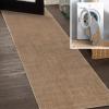 JONATHAN Y Machine Washable Sage Green Indoor Area Rug 8X10 ft, Twyla Classic Solid Low-Pile for Living Room, Bedroom, Kitchen, Office, Easy-Cleaning, Pet-Friendly, Non-Shedding WSH300H-8(Brown)