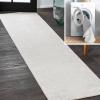 JONATHAN Y Machine Washable Sage Green Indoor Area Rug 8X10 ft, Twyla Classic Solid Low-Pile for Living Room, Bedroom, Kitchen, Office, Easy-Cleaning, Pet-Friendly, Non-Shedding WSH300H-8(Cream)