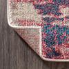JONATHAN Y Modern Abstract Brushstroke Cream/Blue Indoor Area Rug, 5×8, Contemporary POP, Transitional, Easy-Cleaning for Living Room, Bedroom, Kitchen, Pet Friendly, Non-Shedding (CTP102C-5)(Pink/Cream)