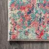 JONATHAN Y Modern Abstract Pink/Orange Indoor Area Rug, 8×10, Contemporary POP, Transitional, Easy-Cleaning for Living Room, Bedroom, Kitchen, Pet Friendly, Non-Shedding (CTP108C-8)(Blue/Red)