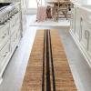 JONATHAN Y Olivier Wide Ticking Stripe Jute Black/Natural Indoor Area Rug, 8×10, Rustic, Farmhouse, Easy-Cleaning for Living Room, Bedroom, Kitchen, Non-Shedding (NRF200B-8)(Natural/Black)
