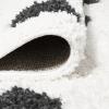 JONATHAN Y Pere Charcoal Dot Shag White/Gray Indoor Area Rug, 8×10, Modern, Bohemian, Contemporary, Easy-Cleaning for Living Room, Bedroom, Kitchen, Pet Friendly, Non-Shedding (MOH411A-8)(White/Black)
