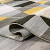 JONATHAN Y Retro Diamonds Yellow/Gray/Cream Indoor Area Rug 8X10 ft, Kehoe Geometric for Living Room, Bedroom, Kitchen, Office, Easy-Cleaning, High Traffic, Pet-Friendly, Non-Shedding UNQ101A-8(Yellow/Gray/Cream)