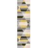 JONATHAN Y Retro Diamonds Yellow/Gray/Cream Indoor Area Rug 8X10 ft, Kehoe Geometric for Living Room, Bedroom, Kitchen, Office, Easy-Cleaning, High Traffic, Pet-Friendly, Non-Shedding UNQ101A-8(Yellow/Gray/Cream)