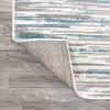 JONATHAN Y Speer Abstract Linear Stripe Gray/Blue Indoor Area Rug, 5×8, Contemporary, Rustic, Easy-Cleaning for Living Room, Bedroom, Kitchen, Pet Friendly, Non-Shedding (LUX106A-5)(Gray/Blue)