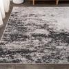 JONATHAN Y Storm Modern Abstract Gray/Cream Indoor Area Rug, 5×8, Contemporary, Transitional, Easy-Cleaning for Living Room, Bedroom, Kitchen, Pet Friendly, Non-Shedding (CTP110A-5)(3′ x 5′ (Rectangular))