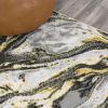JONATHAN Y Swirl Marbled Gray/Black Runner Rug 2X8 ft, Abstract for Living Room, Bedroom, Kitchen, Office, Easy-Cleaning, High Traffic, Pet-Friendly, Non-Shedding SOR203C-28(Black/Yellow)