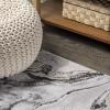 JONATHAN Y Swirl Marbled Gray/Black Runner Rug 2X8 ft, Abstract for Living Room, Bedroom, Kitchen, Office, Easy-Cleaning, High Traffic, Pet-Friendly, Non-Shedding SOR203C-28(Gray/Black)