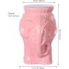 JONATHAN Y TBL1026A Orla 18.5″ Modern Bohemian Elephant Ceramic Indoor/Outdoor Garden Stool Modern, Bohemian, Mid-Century, Classic, Traditional, Cottage, Patio, Garden, Bathroom, Living Room, White(Pink)
