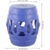 JONATHAN Y TBL1027A Lucky Coins 16″ Chinese Ceramic Drum Indoor/Outdoor Garden Stool Bohemian, Coastal, Classic, Cottage, French Country, Patio, Garden Room, Bathroom, Living Room, Blue/White(Matte Blue)