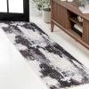 JONATHAN Y Zoe Abstract Marble Charcoal/Cream Indoor Area Rug 8×10, Contemporary,Bohemian,Coastal,Casual, Easy-Cleaning for Living Room,Bedroom,Kitchen,Pet Friendly,Non-Shedding (SEU302C-8)(Charcoal/Cream)