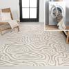 JONATHAN Y Abstract Reversible Washable Indoor Outdoor Area Rug 8X10 Gray/Cream, Eryx Modern Bohemian Organic for Backyard, Patio, Porch, Easy-Cleaning, Pet-Friendly, Non-Shedding (SVH103A-8)(3’11” x 6′ (Rectangular))