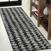 JONATHAN Y Aisha Moroccan Triangle Geometric Black/Cream Indoor Area Rug, 8×10, Contemporary, Modern, Easy-Cleaning for Living Room, Bedroom, Kitchen, Pet Friendly, Non-Shedding (MOH206C-8)(Black/Cream)
