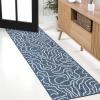 JONATHAN Y Coastal Organic Shapes Indoor Outdoor Area Rug 8X10 Black/Cream, Nolan Modern for Backyard, Patio, Porch, Easy-Cleaning, High Traffic, Pet-Friendly, Non-Shedding (TSN307B-8)(Navy/Cream)