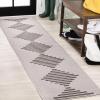 JONATHAN Y Diamond Stripe Indoor Outdoor Area Rug 8X10 Beige/Orange, Vinales for Backyard, Patio, Porch, Easy-Cleaning, High Traffic, Pet-Friendly, Non-Shedding (SMB204A-8)(Light Gray/Black)