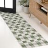 JONATHAN Y Geometric Bold Gingham Indoor Outdoor Area Rug 8X10 Green/Cream, Darcy Traditional for Backyard, Patio, Porch, Easy-Cleaning, High Traffic, Pet-Friendly, Non-Shedding (TSN201E-8)(Green/Cream)