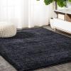 JONATHAN Y Groovy Solid Shag Light Beige Runner Rug, 2×8, Transitional, Contemporary, Easy-Cleaning for Living Room, Bedroom, Kitchen, Pet Friendly, Non-Shedding (CLD100D-28)(Dark Navy)