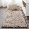 JONATHAN Y Groovy Solid Shag Light Beige Runner Rug, 2×8, Transitional, Contemporary, Easy-Cleaning for Living Room, Bedroom, Kitchen, Pet Friendly, Non-Shedding (CLD100D-28)(Light Beige)