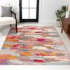 JONATHAN Y Modern Abstract Brushstroke Ivory/Pink Indoor Area Rug, 5×8, Contemporary POP, Transitional, Easy-Cleaning for Living Room, Bedroom, Kitchen, Pet Friendly, Non-Shedding (CTP101A-5)(4′ x 6′ (Rectangular))