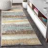 JONATHAN Y Modern Abstract Vintage Cream/Turquoise Indoor Area Rug, 5×8, Contemporary POP, Transitional, Easy-Cleaning for Living Room, Bedroom, Kitchen, Pet Friendly, Non-Shedding (CTP105C-5)(Cream/Yellow)