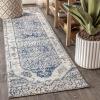 JONATHAN Y Modern Boho Vintage Cream/Blue Indoor Area Rug, 8×10, Bohemian, Traditional, Easy-Cleaning for Living Room, Bedroom, Kitchen, Pet Friendly, Non-Shedding (MDP203A-8)(2’3″ x 8′ (Runner))