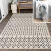 JONATHAN Y Moroccan Reversible Washable Indoor Outdoor Area Rug 8X10 Navy/Cream, Zana Modern Geometric for Backyard, Patio, Porch, Easy-Cleaning, High Traffic, Pet-Friendly, Non-Shedding (SVH110A-8)(3’11” x 6′ (Rectangular))