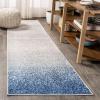 JONATHAN Y Shore Modern Gradient Gray/Cream Indoor Area Rug, 5×8, Contemporary, Transitional, Easy-Cleaning for Living Room, Bedroom, Kitchen, Pet Friendly, Non-Shedding (CTP111A-5)(Blue/Cream)