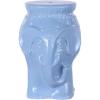 JONATHAN Y TBL1026A Orla 18.5″ Modern Bohemian Elephant Ceramic Indoor/Outdoor Garden Stool Modern, Bohemian, Mid-Century, Classic, Traditional, Cottage, Patio, Garden, Bathroom, Living Room, White(Blue)