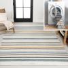 JONATHAN Y Ticking Stripe Reversible Washable Indoor Outdoor Area Rug 8X10 Cream/Navy, Janus Classic Coastal for Backyard, Patio, Porch, Easy-Cleaning, Pet-Friendly, Non-Shedding (SVH104A-8)(5’3″ x 7’7″ (Rectangular))