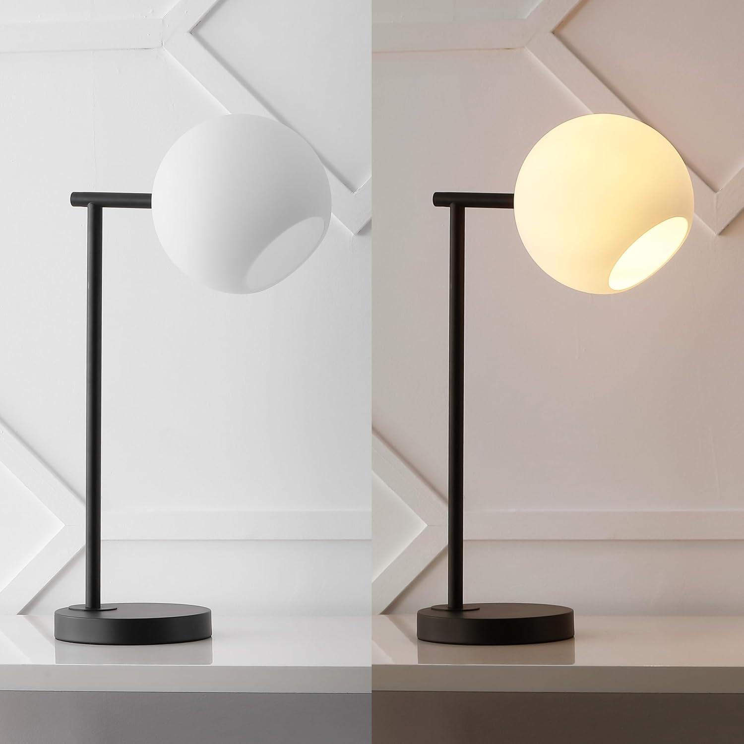 imageJONATHAN Y JYL1000A Charles 205quot MetalMarble LED Table Lamp Contemporary Modern Bedside Desk Nightstand Lamp for Bedroom Living Room Office College Bookcase LED Bulb Included GoldWhiteBlack