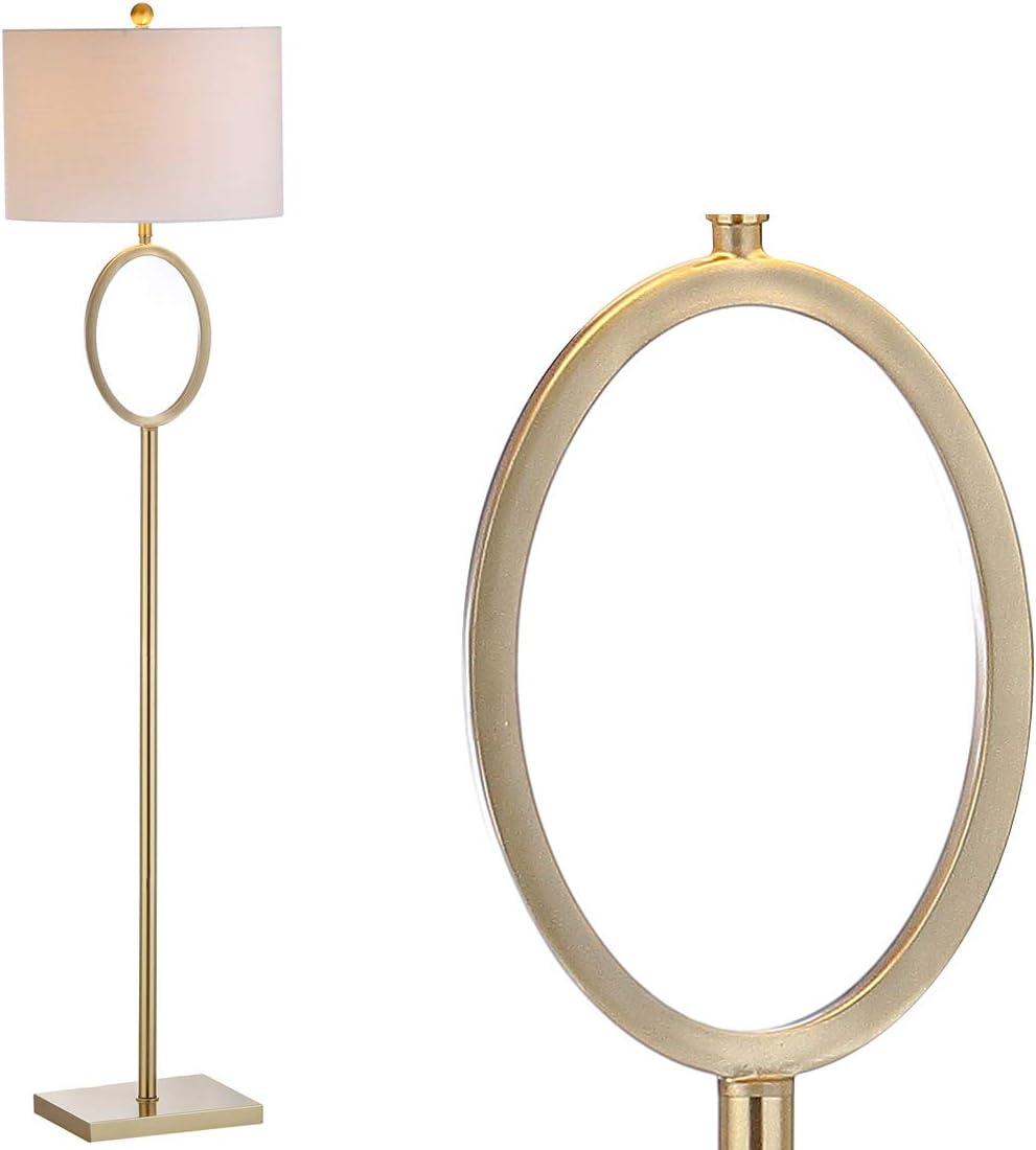 imageJONATHAN Y JYL1089A April 61quot Metal LED Floor Lamp Modern Contemporary Glam Traditional Office Living Room Family Room Dining Room Bedroom Hallway Foyer BrassBrass Gold