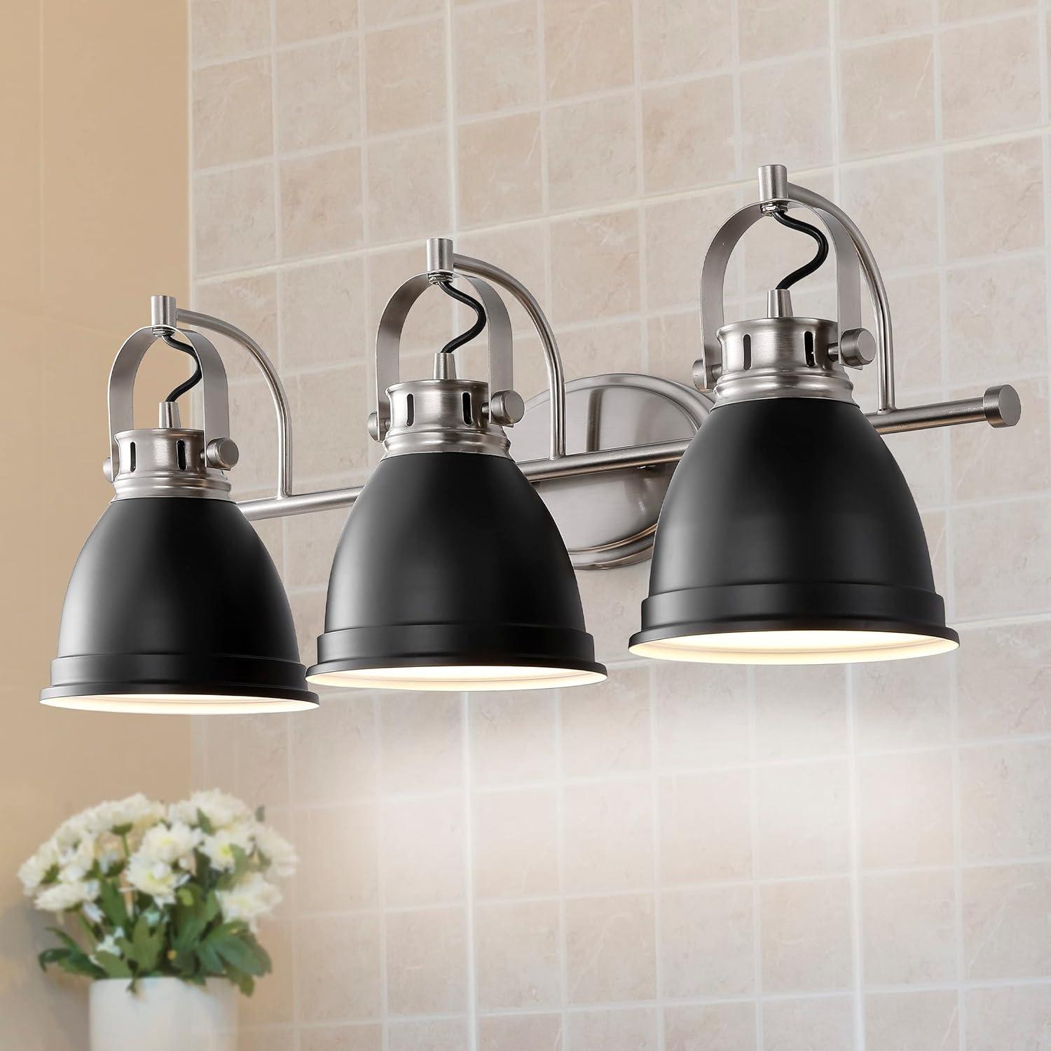 imageJONATHAN Y JYL1115D Phineas 1625quot 2Light Adjustable Farmhouse Bohemian Iron LED Vanity Light Mint GreenBrass Gold for Bedroom Living Room Kitchen Home Office Kids RoomBlack