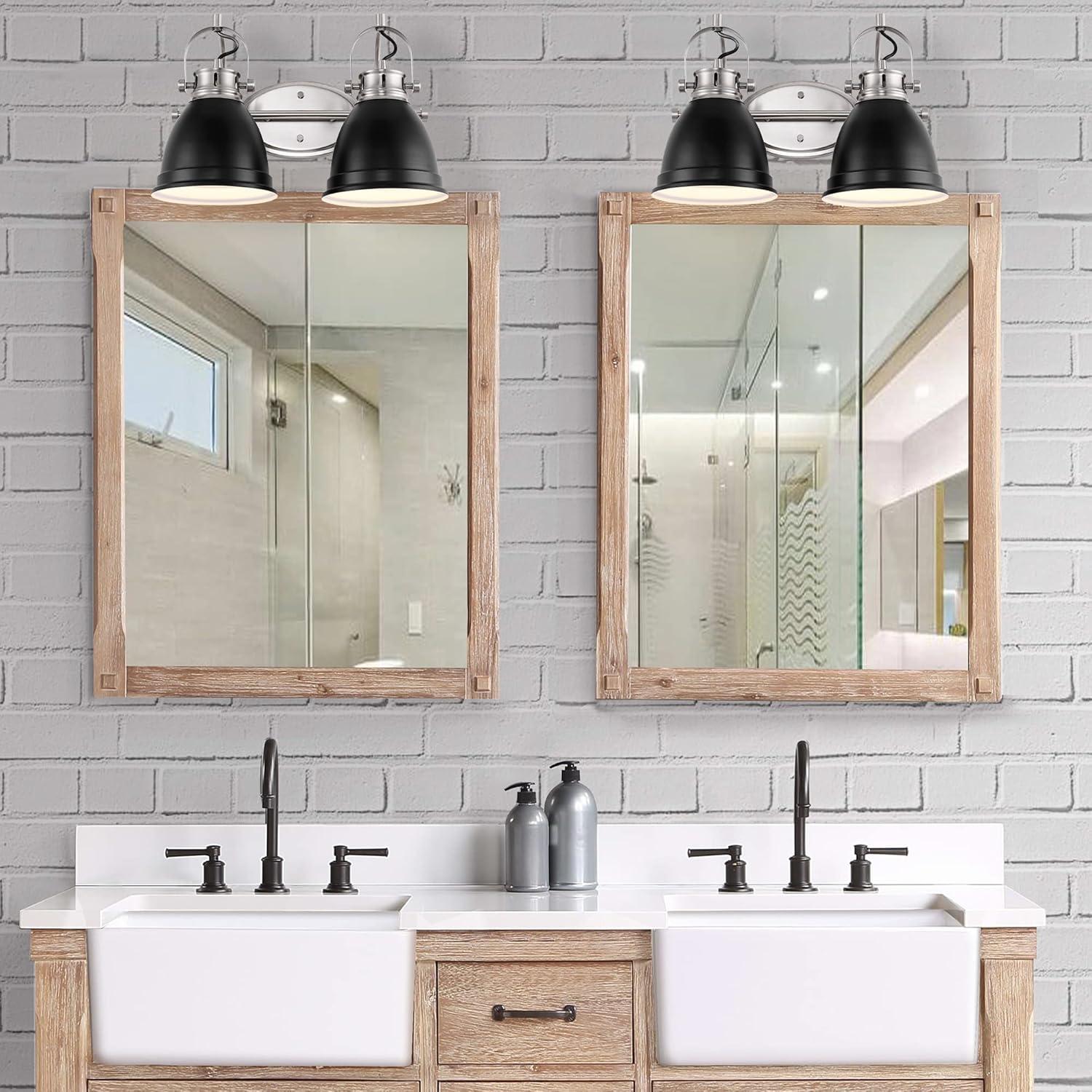 imageJONATHAN Y JYL1115D Phineas 1625quot 2Light Adjustable Farmhouse Bohemian Iron LED Vanity Light Mint GreenBrass Gold for Bedroom Living Room Kitchen Home Office Kids RoomBlack