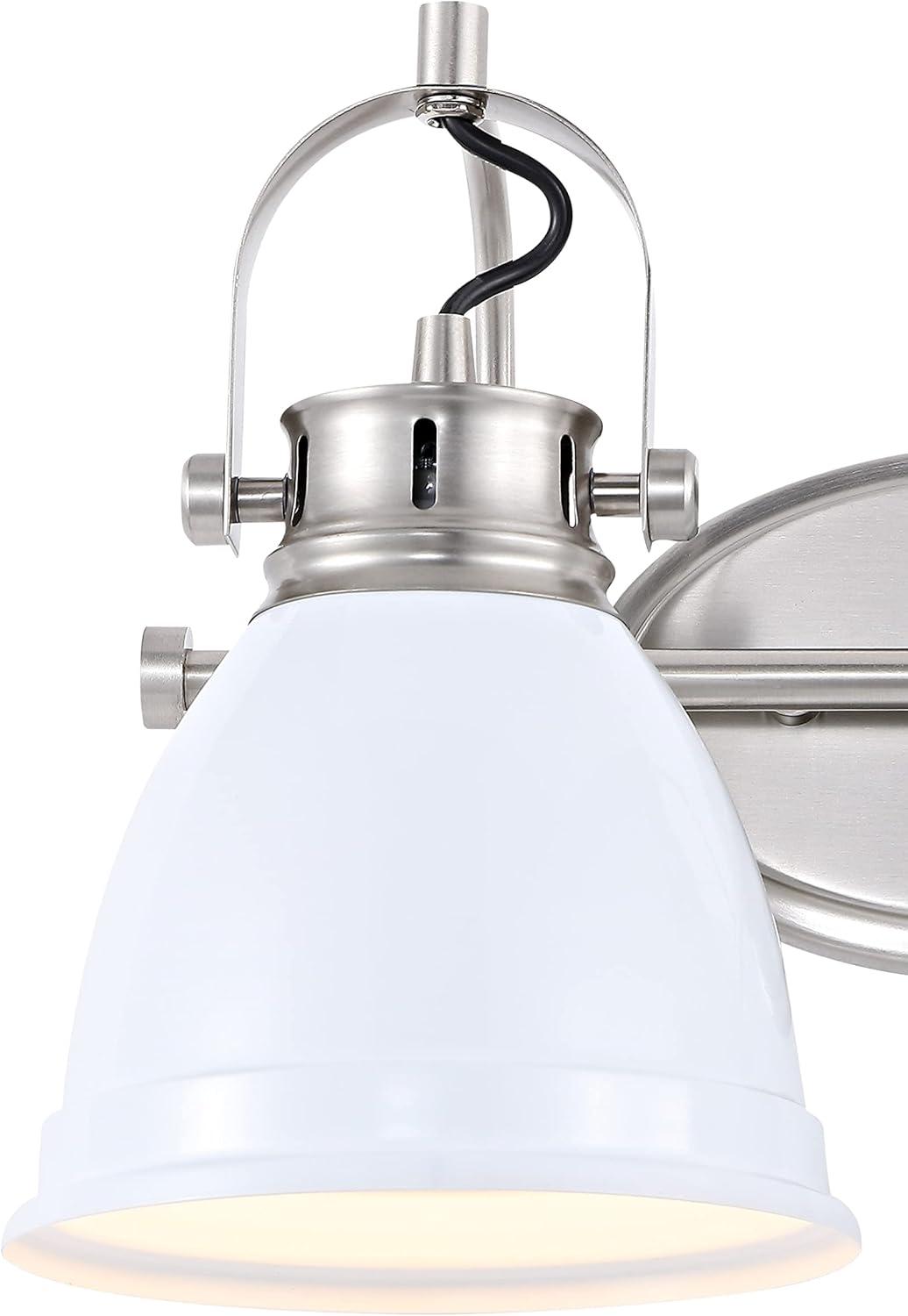 imageJONATHAN Y JYL1115D Phineas 1625quot 2Light Adjustable Farmhouse Bohemian Iron LED Vanity Light Mint GreenBrass Gold for Bedroom Living Room Kitchen Home Office Kids RoomWhite