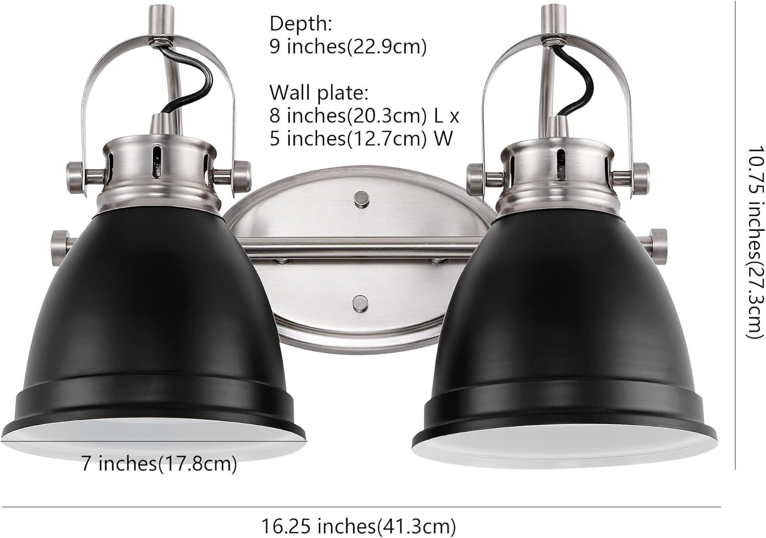 imageJONATHAN Y JYL1115D Phineas 1625quot 2Light Adjustable Farmhouse Bohemian Iron LED Vanity Light Mint GreenBrass Gold for Bedroom Living Room Kitchen Home Office Kids RoomBlack